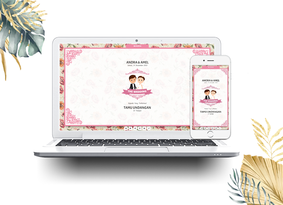 Tampilan tema Floral